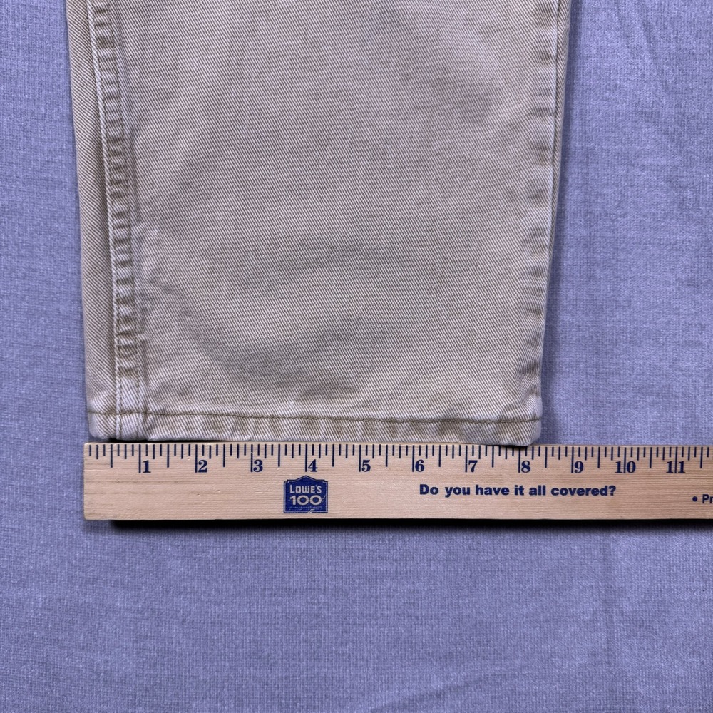 Lee Jeans Mens 42 x 29 Tan Straight‎ Leg Cotton Pants Khaki Casual - Picture 9 of 10
